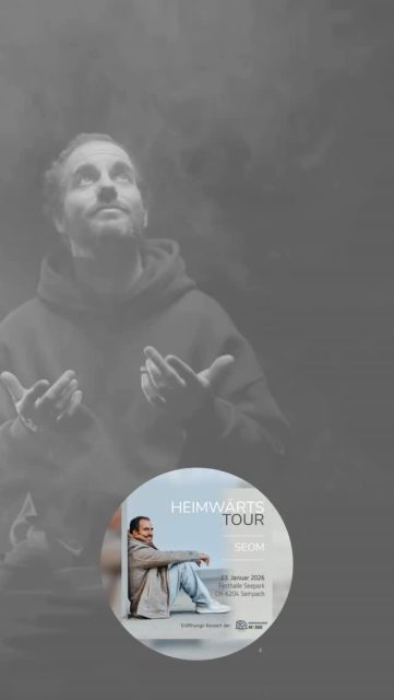 Wir verlosen 3x Tickets für SEOMs Heimwärts-Tour in Sempach am 23.01.2026! 😍 @seom.music @festhalleseepark 
 Mitmachen ist super easy:

1️⃣ Folge diesem Account @buchhandlung_imlicht  2️⃣ Kommentiere ‘SEOM’ oder ‚Ich will dabei sein!‘ 3️⃣ Check deine DMs 👀

🎟️ Gewinners! werden am 31.12.2025 bekanntgegeben.

🍀 Viel Glück & bis bald live vor der Bühne! 🤍

#seom #seefesthalle #sempach #verlosung #tickets #concert #switzerland #schweiz #musik #bewusstseinswandel #spiritualität #neuezeit #zürich #imlicht