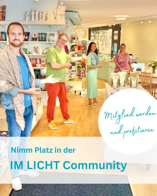 Wir sind ehrlich: Wir sind auf Unterstützung angewiesen. Mit einem kleinen Beitrag kannst du sowohl unsere spirituelle Arbeit und unser spirituelles Angebot in und um Zürich unterstützen und gleichzeitig profitierst du von verschiedenen Vorteilen.
 
Dank deiner finanzieller Unterstützung kann dieser lichtvolle Ort und unsere spirituelle Arbeit auch in Zukunft bestehen und erblühen! 🌸

Zusätzlich erhältst du diverse Vorteile, wie kostenfreie Veranstaltungen, vergünstigte Ganztages-Events, eine Auswahl an zeitlosen Aufzeichnungen von vergangenen Online-Events oder kostenloser Eintritt an unsere Community-Apèroabende (der nächste am 23. November). ✨

Wir freuen uns auf den gemeinsamen Weg! 🫶🌈✨

Alle Infos zur Community im Link in der Bio! 🙏